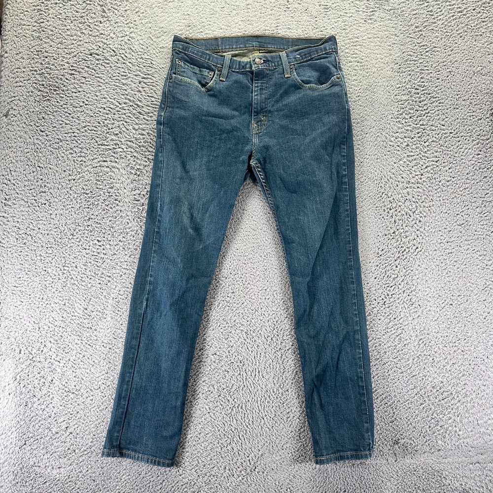 Levi's 511 Jeans Mens 33x30 Blue Cotton Denim Straight Travel Workwear Stretch